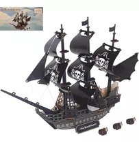 Quebra-cabeza 3d De Barcos Piratas, Modelos, Bloques De Cons