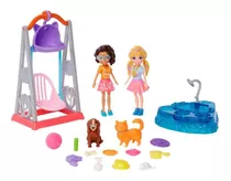 Polly Pocket 2 Figuras Hora De Brincar Com Mascotes - Mattel