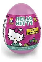 Brinquedo Ovo Surpresa Hello Kitty Kids Zone C/ Pastilhas 9g