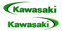 Adesivos Emblemas Compativel Kawasaki Tverde 15x4cm 3d Re19 Cor Kawasaki Verde