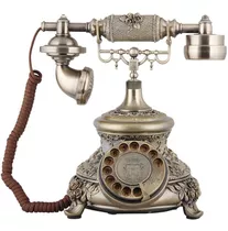 Retro Vintage Antique Style Rotary Dial Desk Teléfono