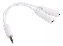 Cable Adaptador Audio Miniplug 3.5mm Macho A 2 Hembra 3.5mm