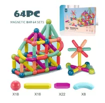 64 3d Building Block Toys, Magnet Puzzle Toys, Crianças A