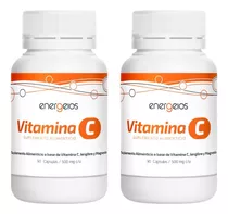 Vitamina C Jengibre Y Magnesio 2 Botes De 90 Caps De 500 Mg