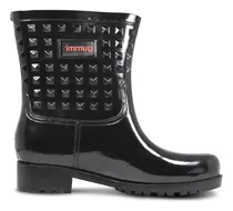 Bota Lluvia Goma Impermeable Pvc Mujer Gummi Welli Glam 