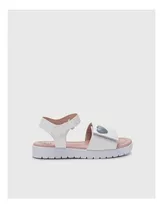 Sandalias Viamo Mini Daisy Con Velcro Detalle Corazon 