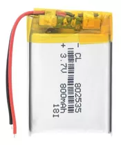 Bateria 3.7v 800mah 802535 35x25x8mm