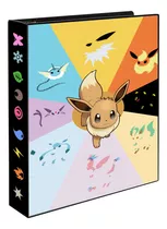 Álbum Pasta Fichário Pokemon Eevee Evoluções Capa Dura