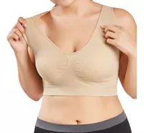 Tops Sutiã Feminino Pure Color Plus Size Ultra-fino Sp 8495