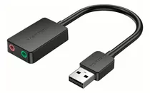 Adaptador De Placa De Som Externa Usb Vention De 2 Portas