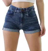 Short Jean Elastizado Mujer Calce Perfecto - Varios Talles 