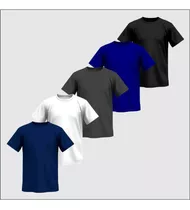 Kit 5 Camisa Básica Liza Dry Fit  Plus Size G1 G2 G3 Barato