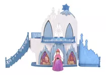 Castillo De Hielo Estilo Princesa Con Luz Y Sonido Color Blanco/celeste