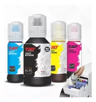 Kit 4 Tintas T-jtpigmentada Para Canon/hp100ml Premium 