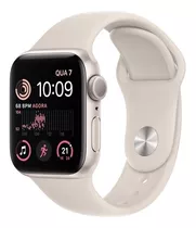 Apple Watch Se Gps - Caja De Aluminio Blanco Estelar 40 Mm - Correa Deportiva Blanco Estelar - Patrón