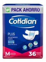 Cotidian Plus Talla M Mediano Incontinencia Fuerte 36 Un.