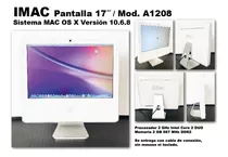 Computadora iMac 17¨mod. A1208