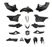 Kit De Plasticos Completo Yamaha Fz25 Fazer 250 Negro Mtc