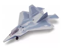Miniatura Avião Caça Militar F-22 Raptor 01 Aviãozinho Metal