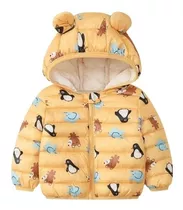 Chaqueta Parka Con Capucha Niño Y Niña