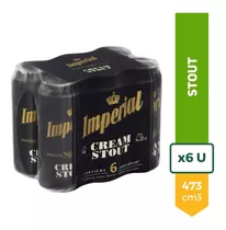 Cerveza Imperial Cream Stout Negra Lata 473ml Pack X6 Oferta