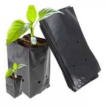 Bolsas Plastico Cultivo Produccion  Plantas 400pz 15 X 15 Cm