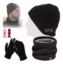 3en1 Gorro Bufanda Guantes Cuello Invierno Para Frío Unisex