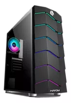 Gabinete Gamer Atx Rgb Mid Tower Lateral Vidro Preto Hayom