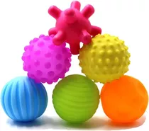 Juego Estimulación  Sensorial Pelotas Silicona - Mvd Kids