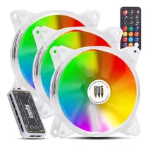 Kit 3 Cooler Fan 120mm Rgb Argb Controladora Pc Gamer Cpu