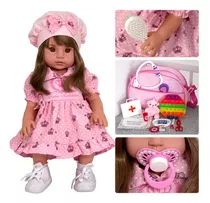 Boneca Bebezinho Adora Reborn Baby Dolls Bolsa Maternidade