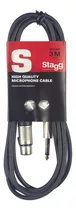 Cable Canon Plug Stagg Smc3xp Standard 6mm 3 Metros