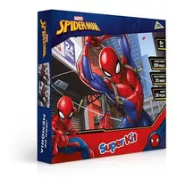 Super Kit 3 Em1 - Spider-man-quebra-cabeça, Dominó E Memória