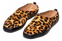 Prune - Suecos Mules De Cuero Con Pelo Prune Edie Winter