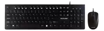 Kit Teclado E Mouse Usb Conexão Plug Play Tc240 Multilaser Cor Do Mouse Preto