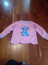 Pijama Nena Solo Parte Arriba Remera T 10 Stich.manga Larga 