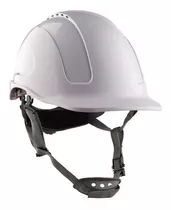 Casco Mta Abs Ventilado Con Barbiquejo Blanco / Upteck