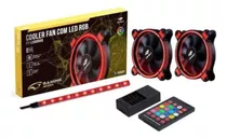 Kit 2 Cooler Fan Rgb +fita Led C3tech F7-l500 Gamer Controle