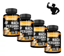 4un Maca Peruana Negra Pura Potente 480cáp Maxima Absorção