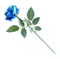 Rosas Azules Plantas Flores Artificiales Decorativas
