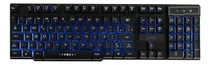 Teclado Gamer Force-x Tc201 Qwerty Brasil Usb Led Preto Oex