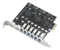 Placa Pci Express 6 Portas Usb 3.2 + 2 Usb Tipo C