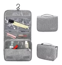 Neceser Organizador Cosmetiquero Multi Bolsillo Impermeable Color Gris