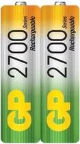 Pilas Baterias Gp Recargables Pack X2 Aa 2700mah Garantia