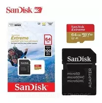 Sandisk Extreme 64gb 4k ( Microsd A Sd Incluido) *itech