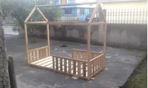 Cama Para Niño Montessori De Plaza Y Media, Madera De Laurel