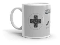 Caneca Controle Jogo Super Nintendo De Porcelana