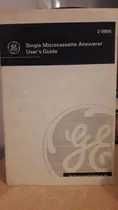 Manual De Contestador Electrónico General Electric 2-9805