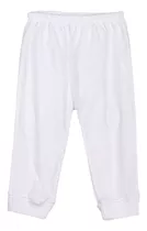 Calça Infantil 100% Algodão Suedine Creme