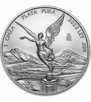 1 Onza De Plata Pura Libertad 2022 Ley .999 En Capsula